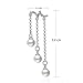 Merdia 925 Sterling Silver Long Dangle Pearls Earring for Women