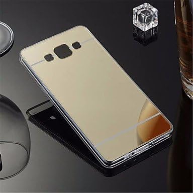 Wallet Cases Luxury Mirror Case Soft TPU Back Cover for Samsung Galaxy (Color : Golden, Compatible Models : Galaxy J5)