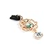 Mavis's Diary 2 Pcs Bling Diamond Dust Plugs/Cell Charms/Date Cable Jack for iPhone 12/11/XS/XR/8/7/6/SE iPhone Charging Cable Jack - Green Rose&Pearl