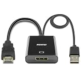 HDMI to DisplayPort, Benfei HDMI to DisplayPort Adapter with Audio Compatible for Laptop, Xbox 360 One, PS4 PS3 HDMI Device