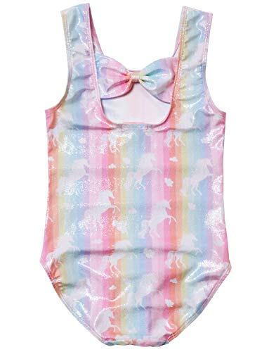 Toddler Gymnastics Leotards Colorful Rainbow Unicorn Outfits Activewear - Thumbnail 2