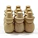 Tinksky 10pcs Blank DIY Wooden Snowman Peg Dolls Wedding Party Cake Toppers Christmas Decoration Christmas Gift