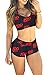 TOP HERE Women's Bandage Sporty Bathing Suit Boyleg Short Bikini Swimsuit