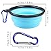 YISSCEN Collapsible Dog Bowl, Portable Travel Silicone Pet Food Water Bowl, Food Grade Silicone BPA Free (2 Pack)