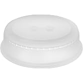 YBM HOME Microwave Splatter Cover Keeps Your Microwave Spotless During Food Heating, Anti-Splatter Plate Lid Cover, BPA Free and Dishwasher Safe (1, 2.5x10x9)