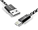 Go Beyond 10 Feet 8 Pin Data Sync and Charging Cable for iPhone 6/6 Plus, iPhone 5/5S/5C , iPad Mini, iPod Touch 5th Generation - Black Nylon