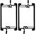 Buyer's Point Single Gang Low Voltage Mounting Bracket Device [UL Listed] (1 Gang, 2 Pack), for Telephone Wires, Network Cables, HDMI, Coaxial, Speaker Cables (2)