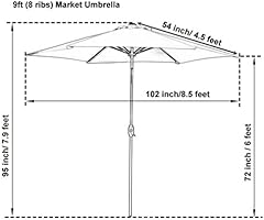 Amazon Com Bayside 21 Tiki Umbrella Thatch Patio Umbrella Tropical Palapa Raffia Tiki Hut Hawaiian Hula Beach Umbrella 9ft Patio Umbrella With Crank And Auto Tilt 9 Tilt Crank Natural Garden