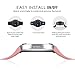 MoKo Gear S2 Watch Band, Soft Silicone Replacement Sport Band for Samsung Gear S2 Smart Watch, NOT FIT S2 Classic (SM-R732 & SM-R735), NOT FIT Gear Fit2 Watch, Vintage Rose
