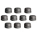 IBEUTES 10-Pack Black Malleable Iron Cast 1/2 Inch Pipe Cap, 1/2 Inch - Threaded Pipe Nipples Pipe Fittings For DIY Decor Or Industrial Vintage Style