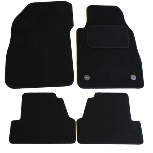 JVL 2887 Fully Tailored Car Mat with 2-Clips, Set of 4
