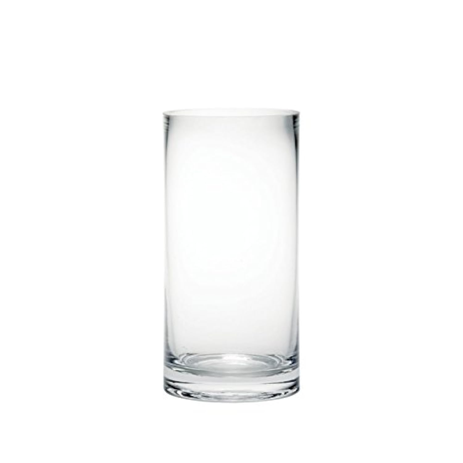 20cm Tall Clear Glass Cylinder Flower Vase