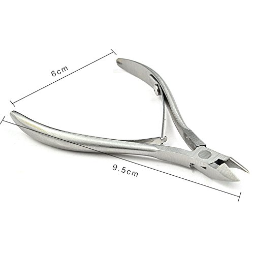 Nail Cuticle Spoon Pusher Remover Nail Cut Tool Pedicure Manicure Set. Pocket Nail Cuticle Nipper Pack Contains Nail Trimmer, Pack of 3 - Thumbnail 4