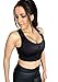 Post Surgical Comfort Compression Sports Bra: Black Dragonfly (Large)