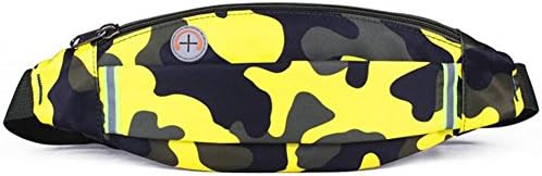 Fenarzo Unisex Running Travel Fanny Pack (A-Camo Yellow)