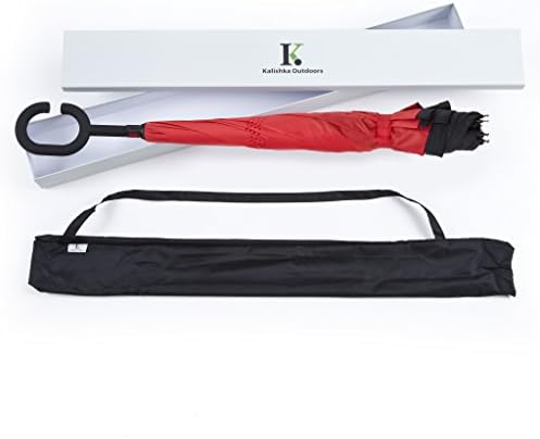 Inverted Umbrella Stick Umbrella Double Canopy Windproof