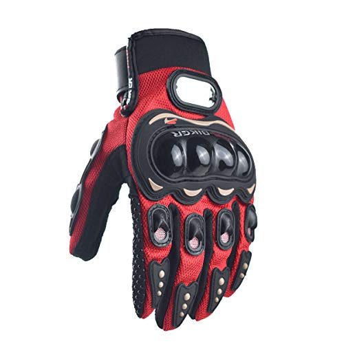 CHCYCLE motorcycle gloves touch screen summer motorbike powersports protective racing gloves (L-Red) - Thumbnail 5