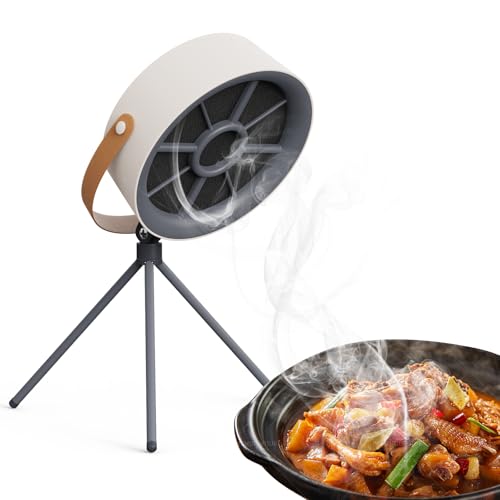 Portable Range Hood,Desktop Range Hood,3-Speed Exhaust Fan, Adjustable,portable range hood for kitchenfor Caravanning, Hotpot, and Barbecue, with Low-Noise Operation