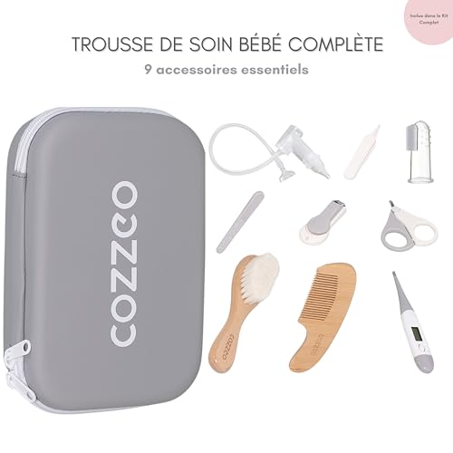 cozzeo Foldable Baby Bathtub with Baby Care Kit - Bath Toys and Rinse Cup - Foldable Bath Tub with Stable Stand - 9-in-1 Complete Bath Kit