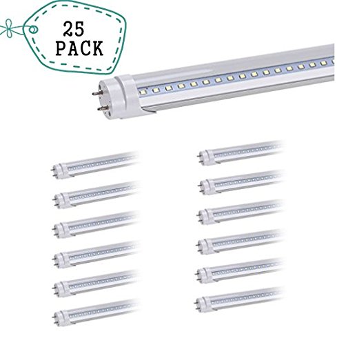 image for BCD 25pcs T8 Led Light Tube, 2ft 3ft 4ft, G13 3000K, 6000K, 110V-240V 