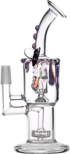 SCIENTIFIC LABORATORY TUBE - 13-1076 WP 2 CHAMBER STEREO X BRILLIANCE PERC 8" PURPLE RAIN MALE 14MM