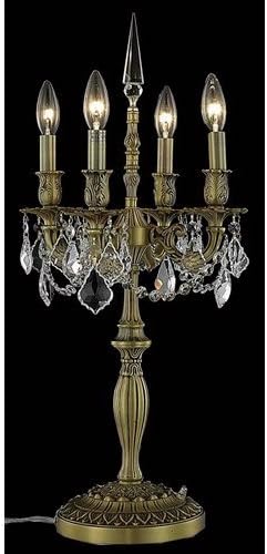 Table Lamps 4 Light With French Gold Finish Spectra Swarovski E12 Bulb 12 inch 240 Watts - World of Classic