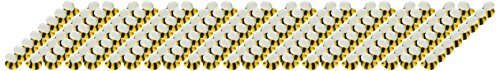 Lucks Dec-Ons Decorations Molded Sugar/Cup-Cake Topper, Bumble Bees Assortment, 1 Inch, 176 Count