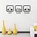 BooDecal 36 Inches x 13 Inches Eat Sleep Game Wall Decal Gaming Wall Stickers Joystick Playing Wall Decals Vinyl Decoration Wall Mural