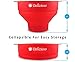The Original Delizioso Microwave Popcorn Popper, Keep Your Figure Without Having to Give Up the Pleasure - Free E-Book & Popcorn Cups Include (Red)