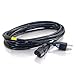 C2G/Cables to Go 29926 16 AWG Universal Power Cord (4 Feet, Black)