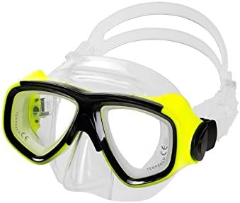 IST Optical Corrective Scuba Diving Snorkeling Mask- RX Prescription- Neon Yellow- Nearsight-3.0