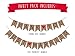 2 PACK - “Just Married” & “Thank You” Burlap Banner Pack - Wedding Decorations for Reception, Bridal Shower and Engagement Photos – Wedding Signs Garlands and Bunting Banners