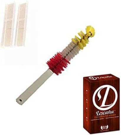 Lescana Paramount Series Clarinet Reeds 2 PACK (Size 3.5) with Bonus Clarinet Mouthpiece Brush