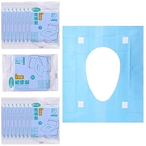 30 Counts Disposable Toilet Seat Covers,Individually Wrapped Waterproof Travel Toilet Seat Covers for Adult Pregnant…