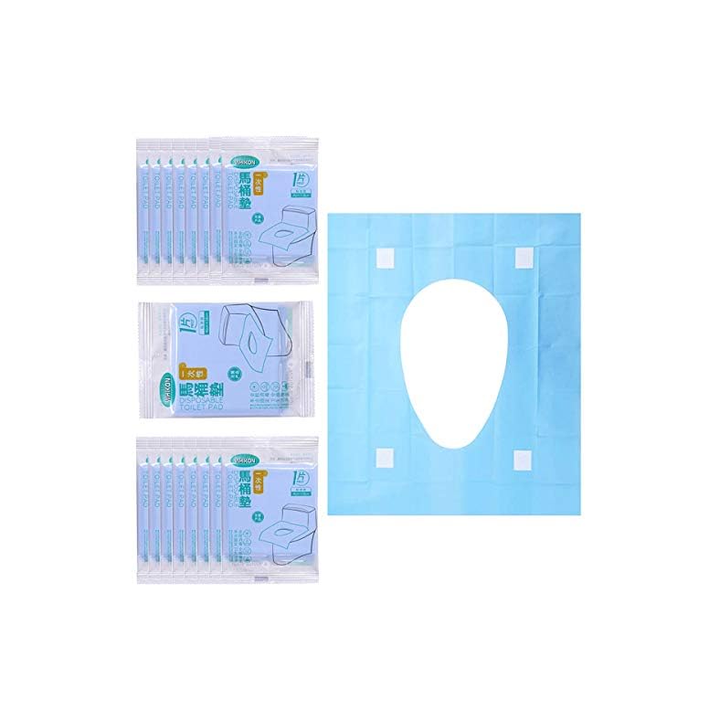 30 Counts Disposable Toilet Seat Covers,Individually Wrapped Waterproof Travel Toilet Seat Covers for Adult Pregnant…