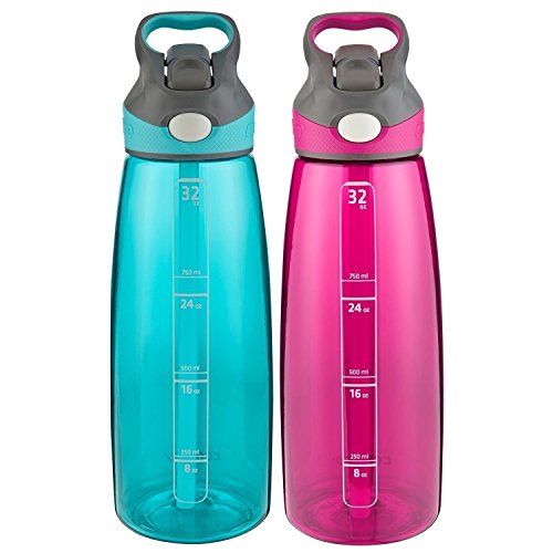 Contigo 32 OZ Autospout Addison Water Bottles, 2 Pack 