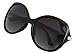 Black Sunglasses For Women Oversized Polarized Sunglasses Butterfly Framed Gold