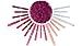 Voplop Paper Pom Poms - 20 pcs of 8, 10, 14 Inch - Paper Flowers - Perfect for Wedding Decor - Birthday Celebration - Table and Wall Decoration (Pink Mix)