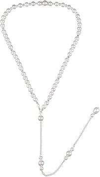 Amazon Co Jp ホワイトエレガントパールバックドロップネックレス セクシータッセルペンダント バックチェーン ボディ装飾チェーン レディース ガールズ バックレス オフショルダー ホーム キッチン