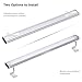 LED Under Cabinet Lighting Touch Control, Dimmable Under Counter Light Strips for Kitchen Closet, Shelf, 3pc Light Bars Kit, 12W 1200 Lumen, 4000K Nature White