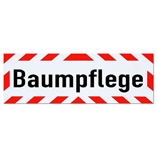 Magnetschild Baumpflege | Schild magnetisch | mehrere GröÃen lieferbar (45 x 15 cm)