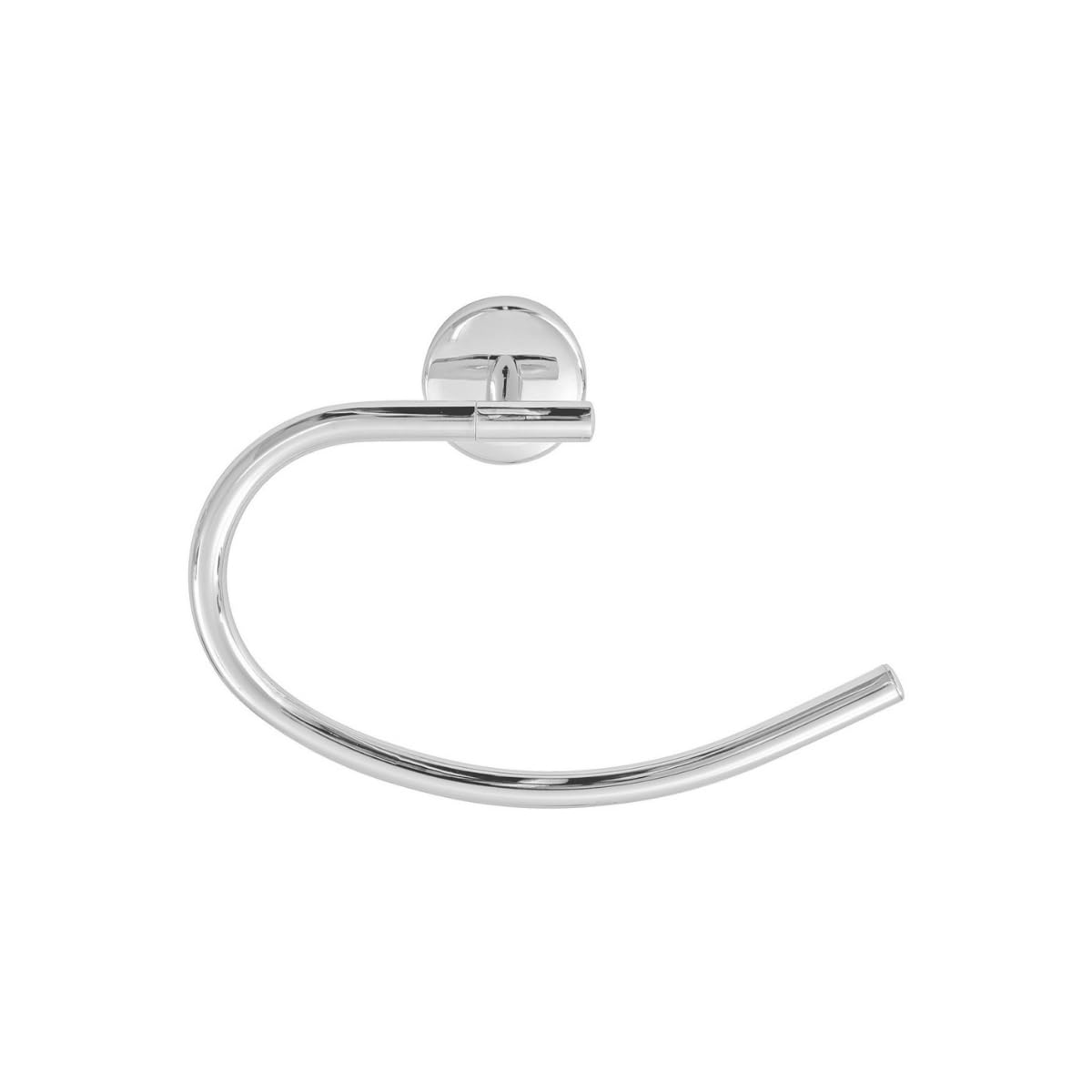 Vision Fackelmann Towel Ring Chrome Plated Towel Rail Towel Bar (Color : Silver), Quantity: 1 Piece