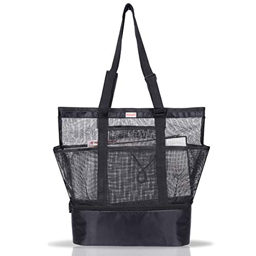 large black beach bag