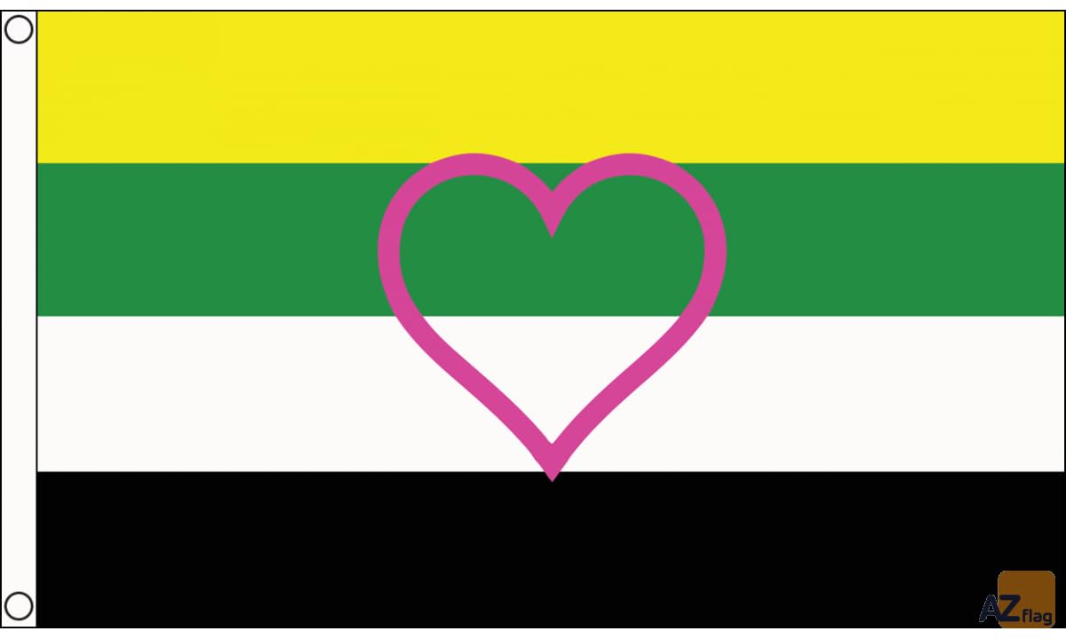 AZ FLAG - Skoliosexual Pride Flag - 3x5 Ft - 100D Polyester Transgender Lgbt Banner with Two Metal Grommets - Fade Resistant - Vivid Colors - 3' x 5' Feet - 150x90 Cm