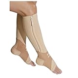 Women's Zip Zap Arch Support Knee-high Compression Socks, Mens, L/Xl