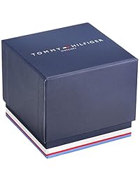 Tommy Hilfiger 'Denim' (Modelo: 1791326) Reloj de cuarzo, informal, de goma y plástico, color negro, para hombre.