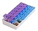14 Compartments Pill Organizer Box, Medicine Remainder with Snap Lids| 7-day AM/PM for Pills, Vitamins. (14 Compartment) by Inspirations