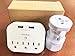 Multi Plug Outlet Extender with USB, Wall Charger with 3 Outlets 2 USB Ports, Multi Wall Outlet Adapter Power Strip for Home Office Travel