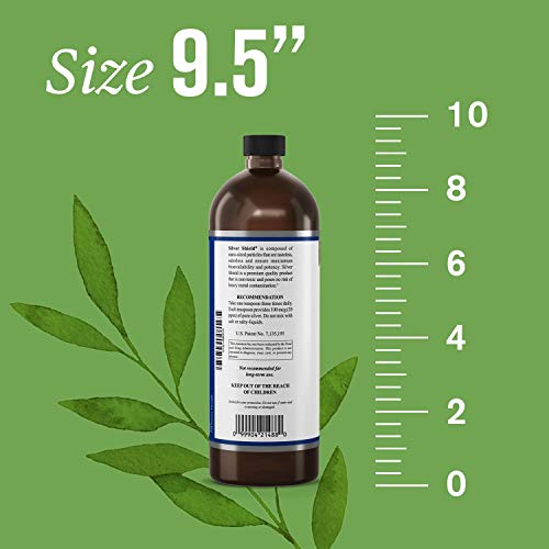 Nature's Sunshine Silver Shield Liquid, 32 fl. oz. | Colloidal Silver Liquid with Aqua Sol Technology Provides Immune Support and Protection
