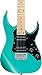 Ibanez GRGM 6 String Solid-Body Electric Guitar, Right, Metallic Light Green (GRGM21MMGN)